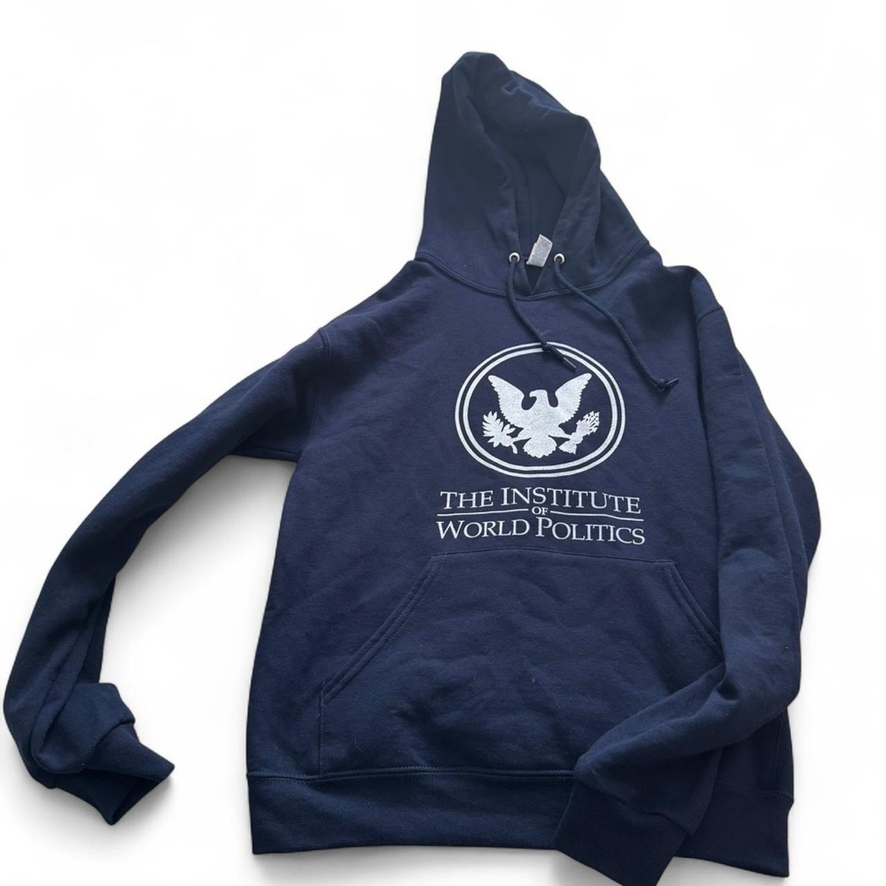 Jerzees Dark Blue Hoodie Institute of World Politics
